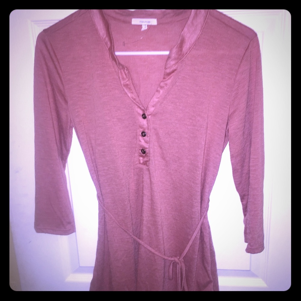 Maurice’s pink tunic shirt